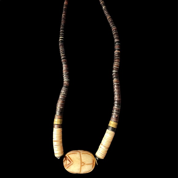 None Jewelry - Vintage Egyptian Scarab Beetle Necklace Purchased 1986